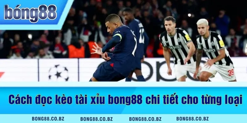 Cách đọc kèo tài xỉu bong88 chi tiết cho từng loại